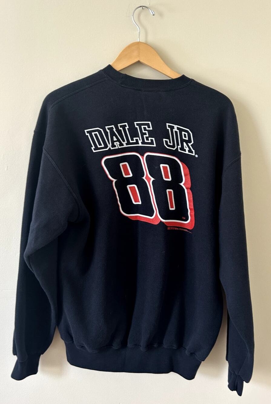 Vintage 90s AMP Energy NASCAR Dale Earnhardt Jr #88 Pullover Sweatshirt Men's XL